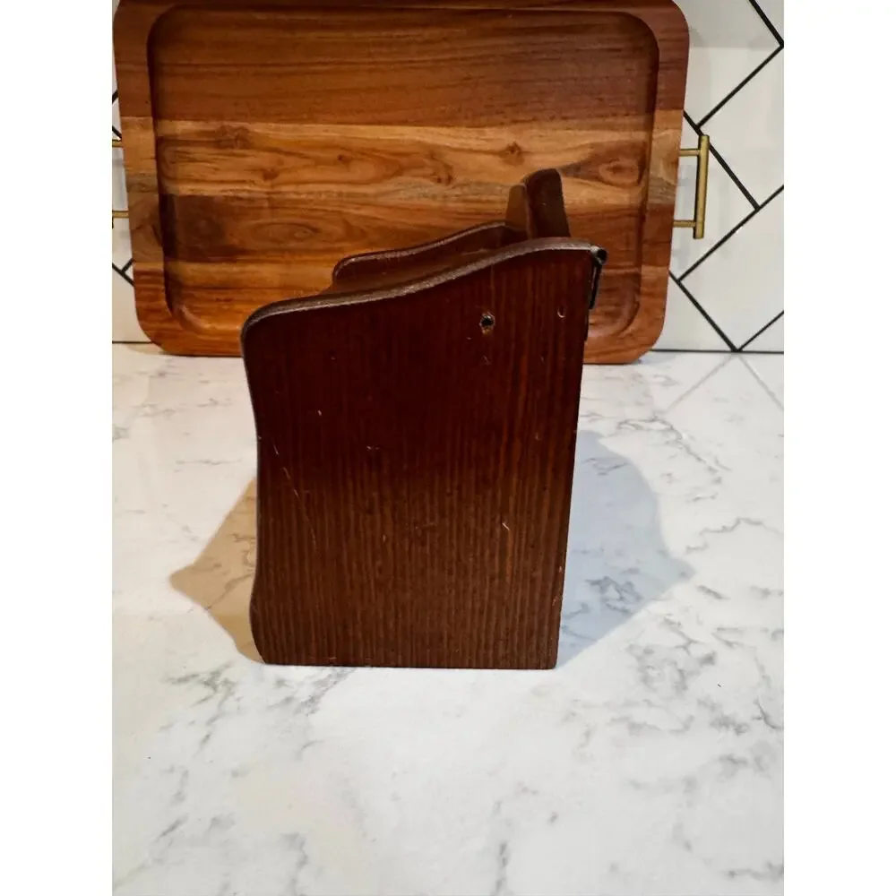 Good Wood International recipe catchall wooden box w/Marmalade goose apple tile